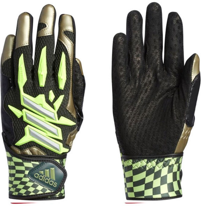 아디다스 배팅장갑/ FK1557 검+연두/ 야구장갑, 검+연두, 1개