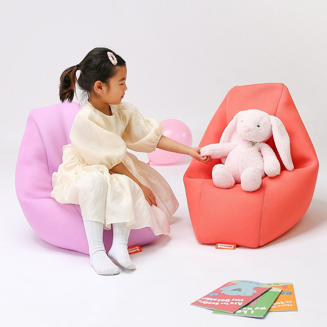 보니타 L.O.V.E 코미 에어메쉬 주니어 빈백 소파 V, 라벤더