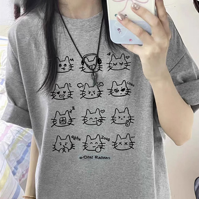 드마엘 여성 마르텔 프린팅 반팔 면티 3종 택 1+델로나