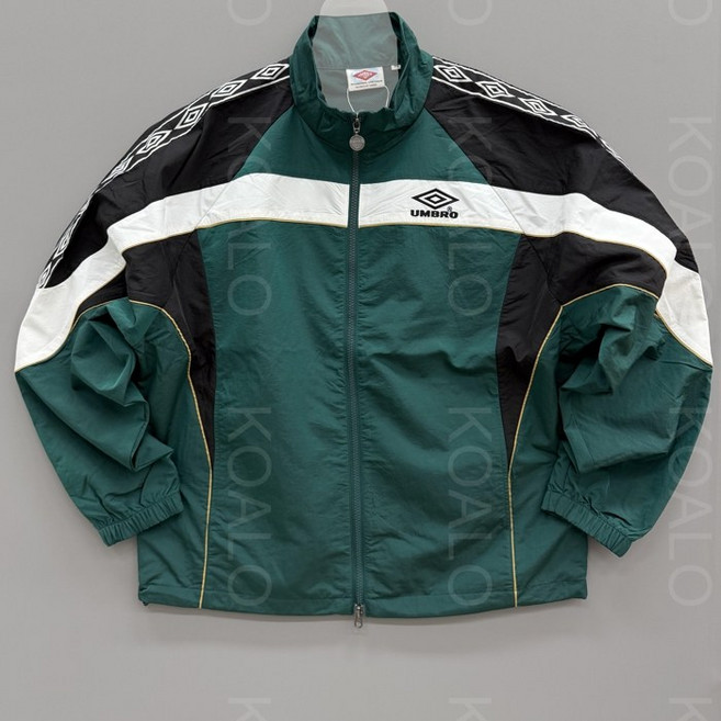 UMBRO 엄브로 26SS HBL OG 스탠넥 바람막이 자켓 셋업 (그린)