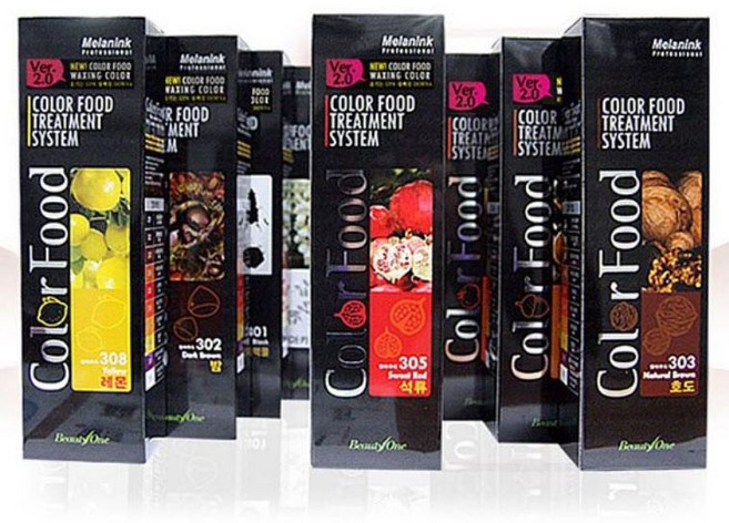 헤어 매니큐어 왁싱칼라 산성칼라 멜라닌크 칼라푸드 220g, 303 (내츄럴브라운)