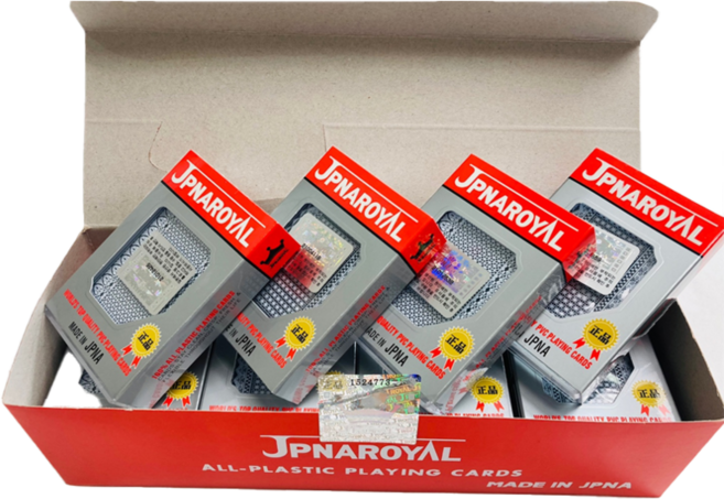 고급 JPNA 로얄트럼프카드 플라스틱 플레잉카드 로얄 MADE IN JPNA 12개(1박스), 1개