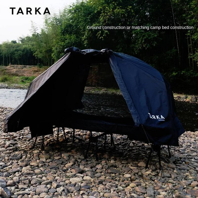 TARKA 캠핑 침대 텐트 내부 및 세트는 야생 하이킹 1인용으로만 사용됩니다., 03 Olive Green
