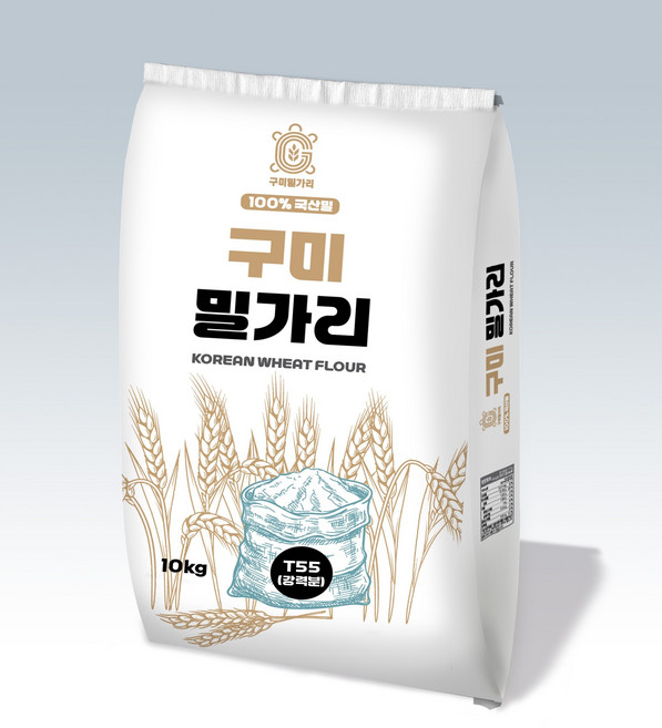 우리밀 강력분 T55 국산 100% 무첨가 밀가루 10kg, 1개