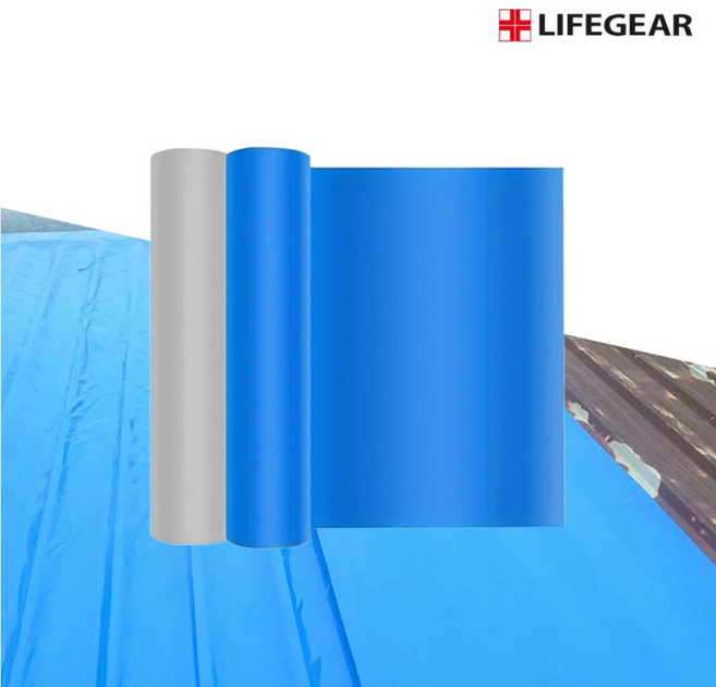LIFEGEAR 지붕균열보수 방수테이프 지붕방수 20cm 10m 초강력테이프 균열방수 누수방수 지붕 크랙방수 10미터 길이 큰보수테이프, 블루, 1개
