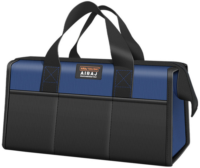 AIRAJ 13인치 공구 수납백 무거운 지퍼 탑 핸들 내마모 찢김 방지 대용량 산업용/DIY/정비용, 1개