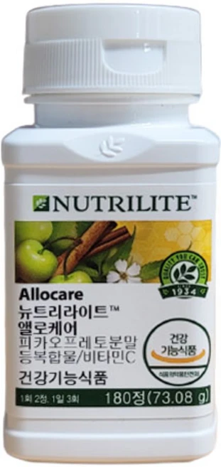 뉴트리라이트 앨로케어 건강기능식품, 1개, 180정 - 쿠팡