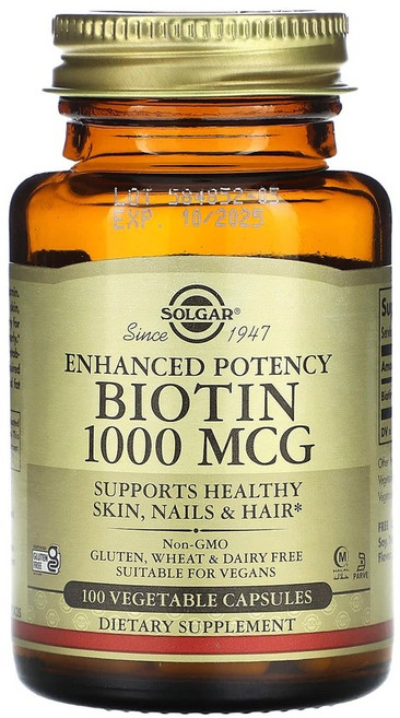솔가 비오틴 1000mcg 베지터블 캡슐, 100정, 1개
