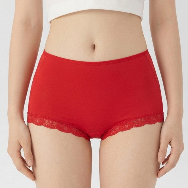 KPL 4매 구성 부드럽고 쾌적한 천연소재 모달 스판 맥시 여성팬티 4매 P-4000R