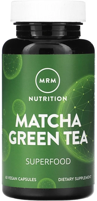 MRM Nutrition 말차 녹차 500mg 베지 캡슐 60정, MRMNutrition말차녹차500mg베지캡슐60정, 1개 - 쿠팡