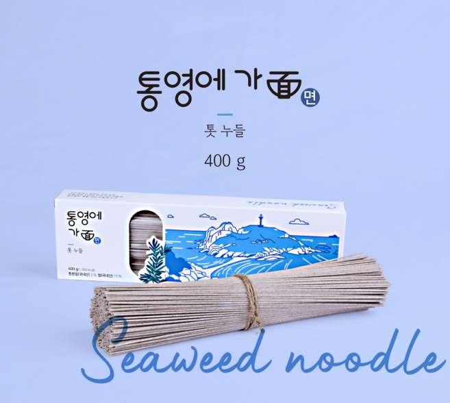 통영제면 건강면 다이어트 비건 톳 누들 파스타면(400g/톳), 400g, 1개