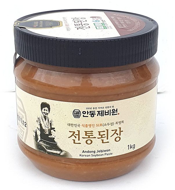 안동 최명희 명인 된장 3kg, 1kg, 1개