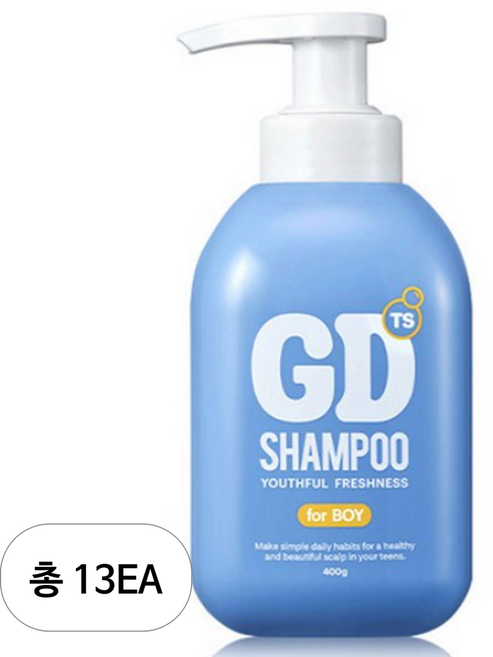 TS 지디 청소년 비듬 샴푸 보이, 400g, 13개