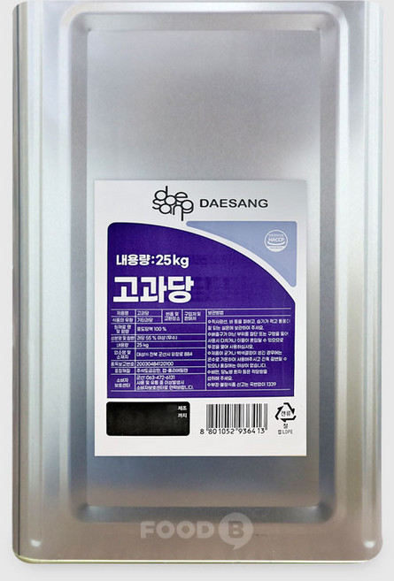 대상 고과당 25kg, 1개