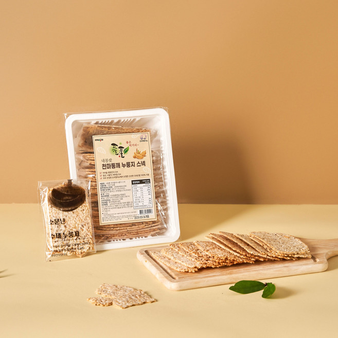 [안성들풀] 정가네 가마솥 천마통깨 누룽지 스낵 100% 국내산 쌀 전통 누룽지 과자 대용량 1박스 24개, 500g