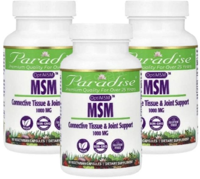 파라다이스허브 엠에스엠 MSM 식이 식용 유황 1000mg 90정 3개 먹는유황 - 쿠팡