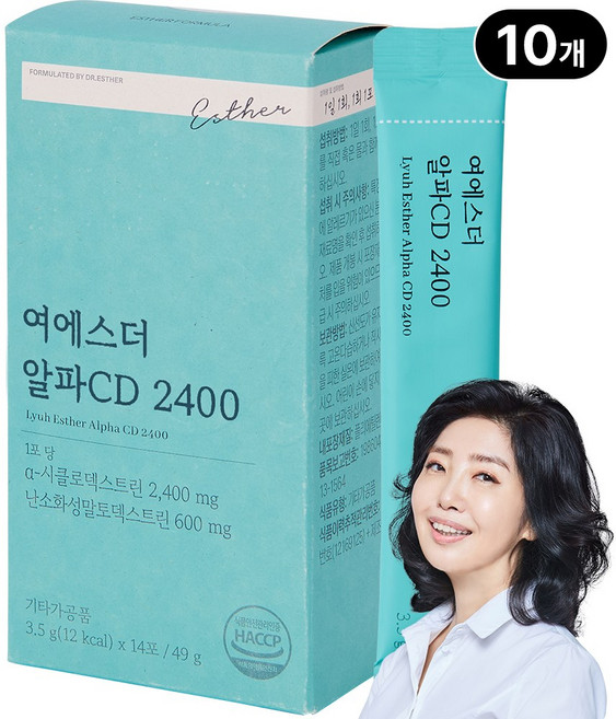 [본사직영] 여에스더 알파CD 2400 국민영양 프로젝트, 10박스, 14회분