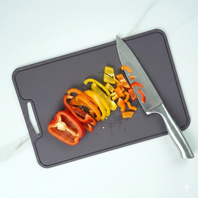 소노리떼 국산 실리콘 도마 파스텔 살균 열탕소독, 퍼플그레이, 1개