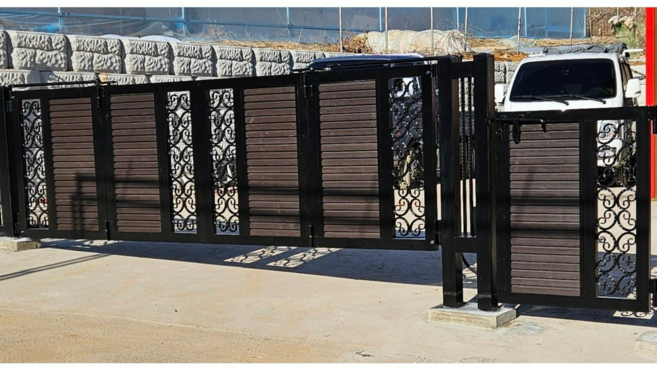 자동대문 합성목재 폴딩접이식 주택대문 단조대문 디자인대문 자체제작RH99, 1개