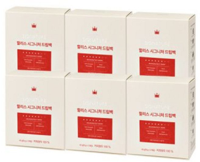 할리스 시그니처 드립백 5Tx6, 500ml