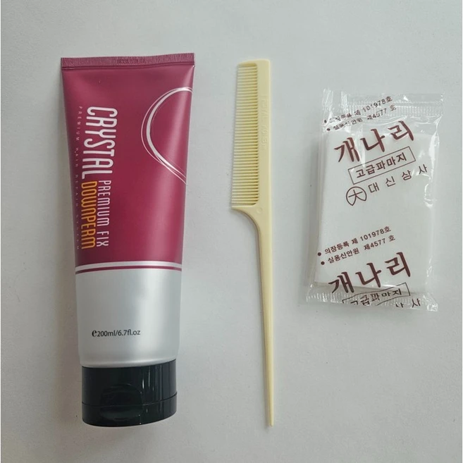 크리스탈 프리미엄 픽스 다운펌 남여공용 미용실 제품 1개 200ml - 쿠팡