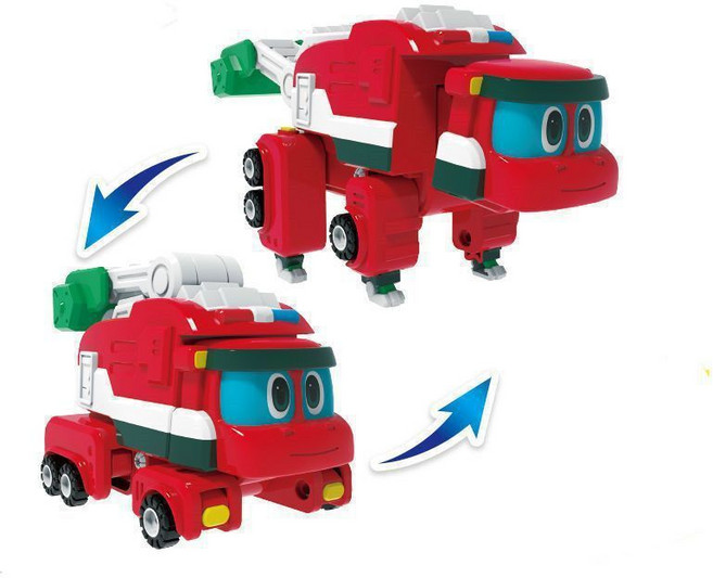 幫幫龍玩具 變形十二款 全套 霸王龍 恐龍探險隊 男孩套裝, 艾奇大號可變形）送禮品, 1個