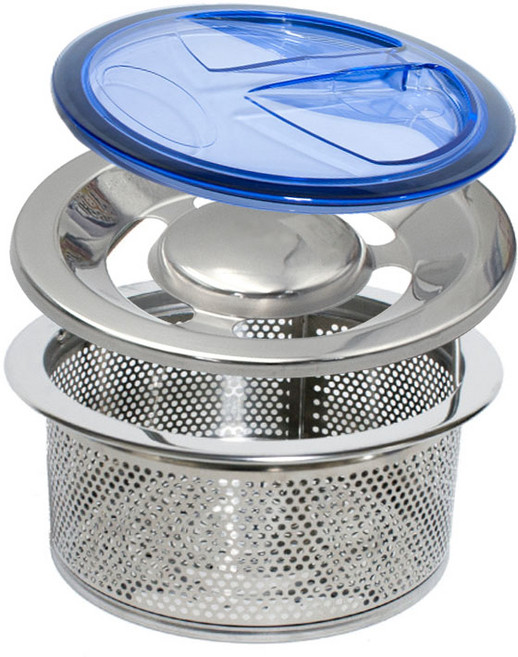 아비앙 씽크대 배수구 세트, 파랑, 1개