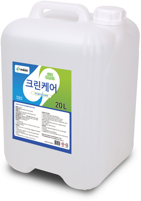 비츄인 크린케어 (구.순수케어) 알콜58.8% 함유 주방 칼 기구소독 업소용 살균소독제 20L