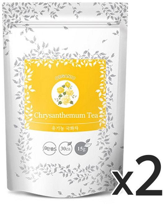 아레스 유기농 국화차 티백, 500mg, 30개입, 2개