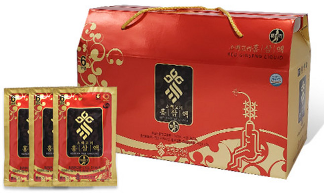 [소백코리아]홍삼액 훼미리80mlx60포, 60개, 단품, 80ml