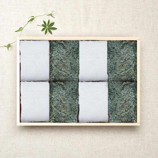 [작심밀도]대통령표창 대월떡집 설기떡세트 / 총8개 800g/ 쑥설기 백설기, 1세트, 800g