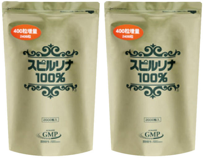 스피루리나 2400정 2개 일본 재팬알제