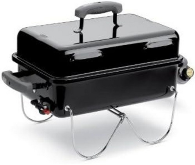 Weber Go-Anywhere 가스 그릴 원 사이즈 블랙, 1개