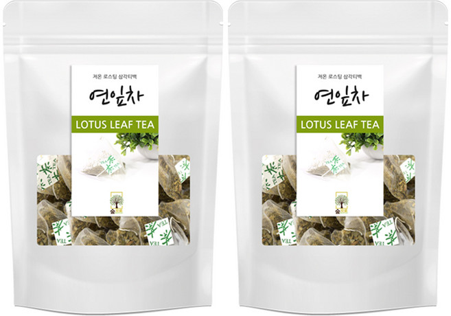 연잎차 25티백 숲으로허브 삼각티백, 1g, 25개입, 2개