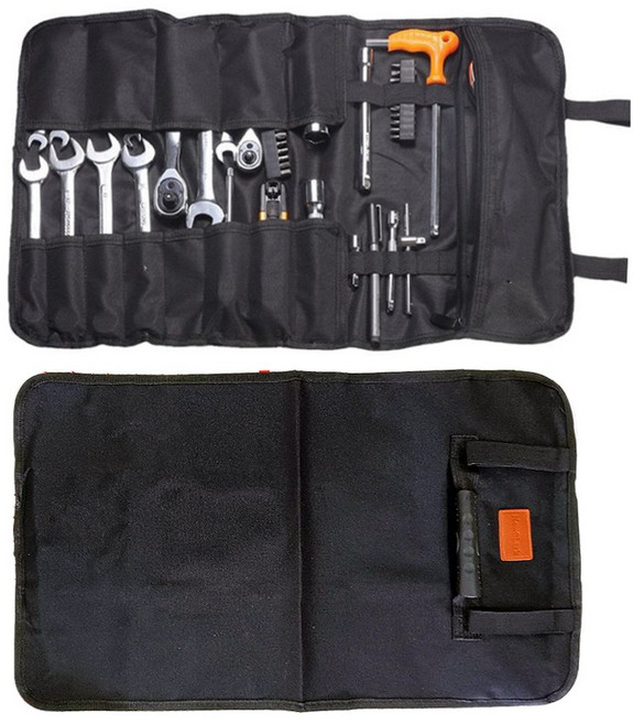달빛코드 휴대용 다용도 미니 소형 공구가방 공구백 블랙, 1개