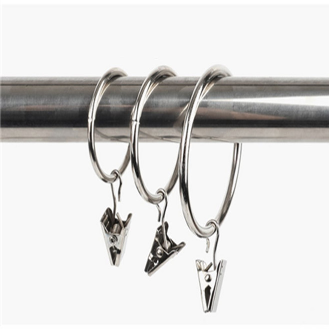 아보하 커튼링 집게 실버 10p 커튼집게링20mm, 3 x 32mm