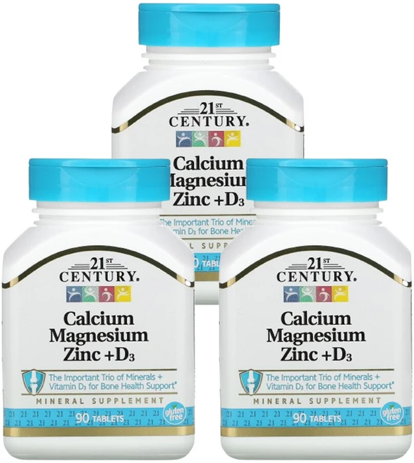 21세기 센트리 3개X 칼슘 마그네슘 아연 + D3 90정, 3개 - 쿠팡