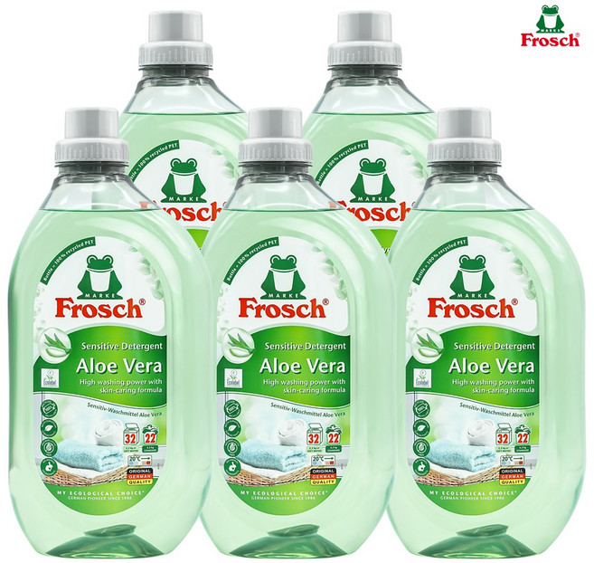 알로에베라 액상세탁세제 보틀1box(1.5L 5개입), 1.5L, 5개