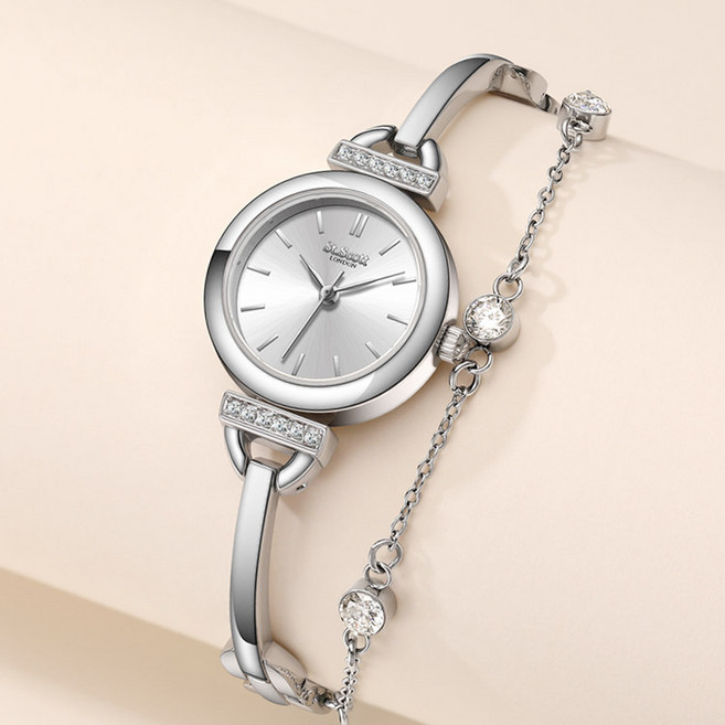 [세인트스코트] 오웰 레이어드 뱅글 메탈 팔찌 시계 + 선물포장 + 쇼핑백 / ST5071