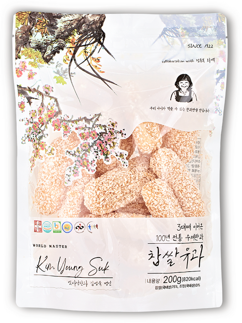 김영숙명인 찹쌀 한과 프리미엄 유과, 1개, 200g