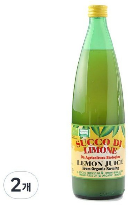 유로푸드 유기농 간편음료 레몬주스 1L 2개