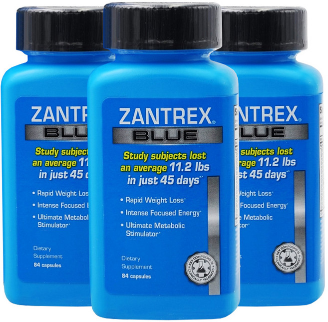 졸러 잔트렉스 블루 84정 3통 Zantrex, 3개