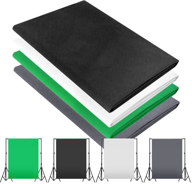 프로딘 프리미엄 크로마키 배경천 유튜브 개인방송 영상 촬영 그린스크린, 화이트, 3mX4m, 1개