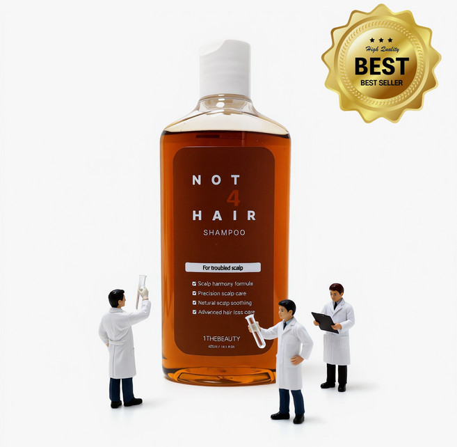 낫포헤어 지루성 두피염증 탈모샴푸 가려움 머리떡짐 냄새 비듬 약산성 무향샴푸, 1개, 400ml