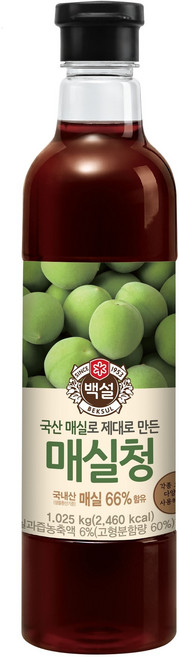 백설 매실청, 1.025kg, 1개