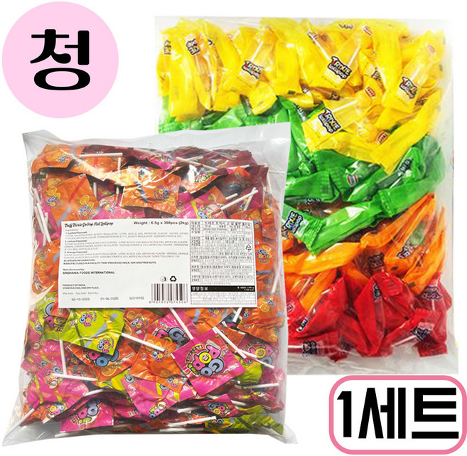 트릭시 대용량 막대사탕 롤리팝2kg + 고팝2kg, 2kg, 2개