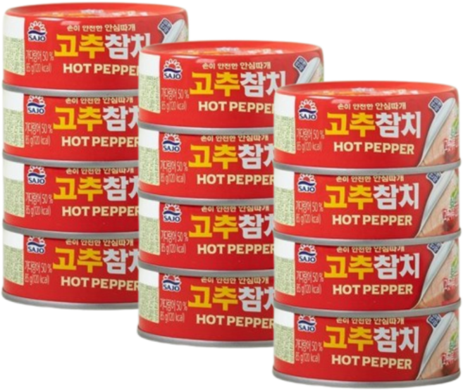 사조 고추참치 85g, 12개