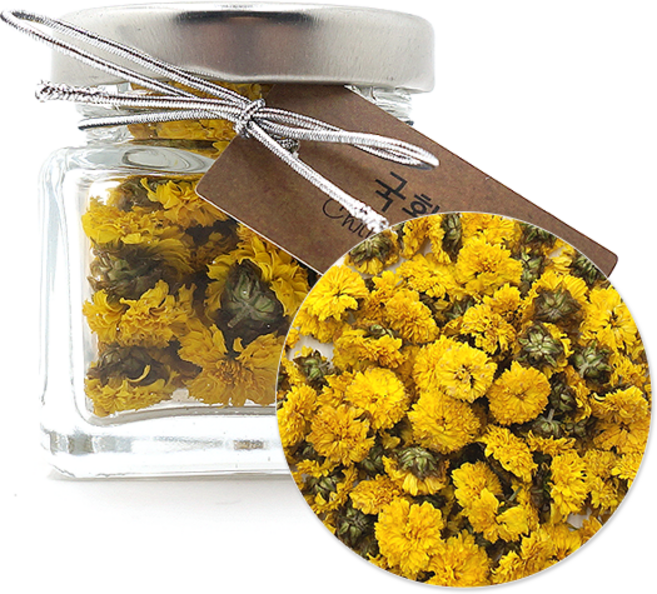 다화랑 국화 꽃차 미니병, 1개, 3g, 1개입