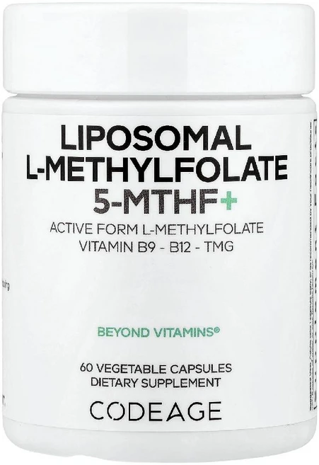 코드에이지 리포좀 L메틸 엽산 5-MTHF+ 비타민B9 B12 TMG 함유 베지캡슐 60정 - 쿠팡