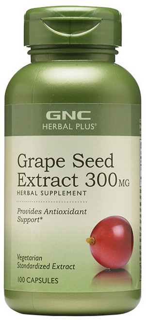 GNC 健安喜 葡萄籽萃取物 300毫克 膠囊, 1個